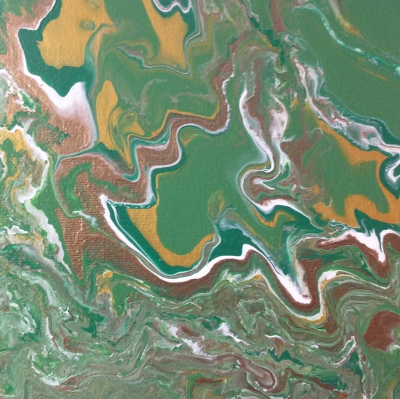 'EARTH VIBRATIONS' Original Acrylic Painting 2023, DESIGNS BY SANDY 9"x12" - Picture 11 of 15